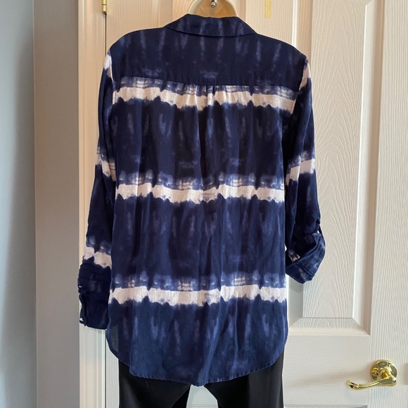 BUY 2 ITEMS & GET 1 FREE: INC Tie Dye Button Down Shirt Sz 12 - Picture 7 of 10